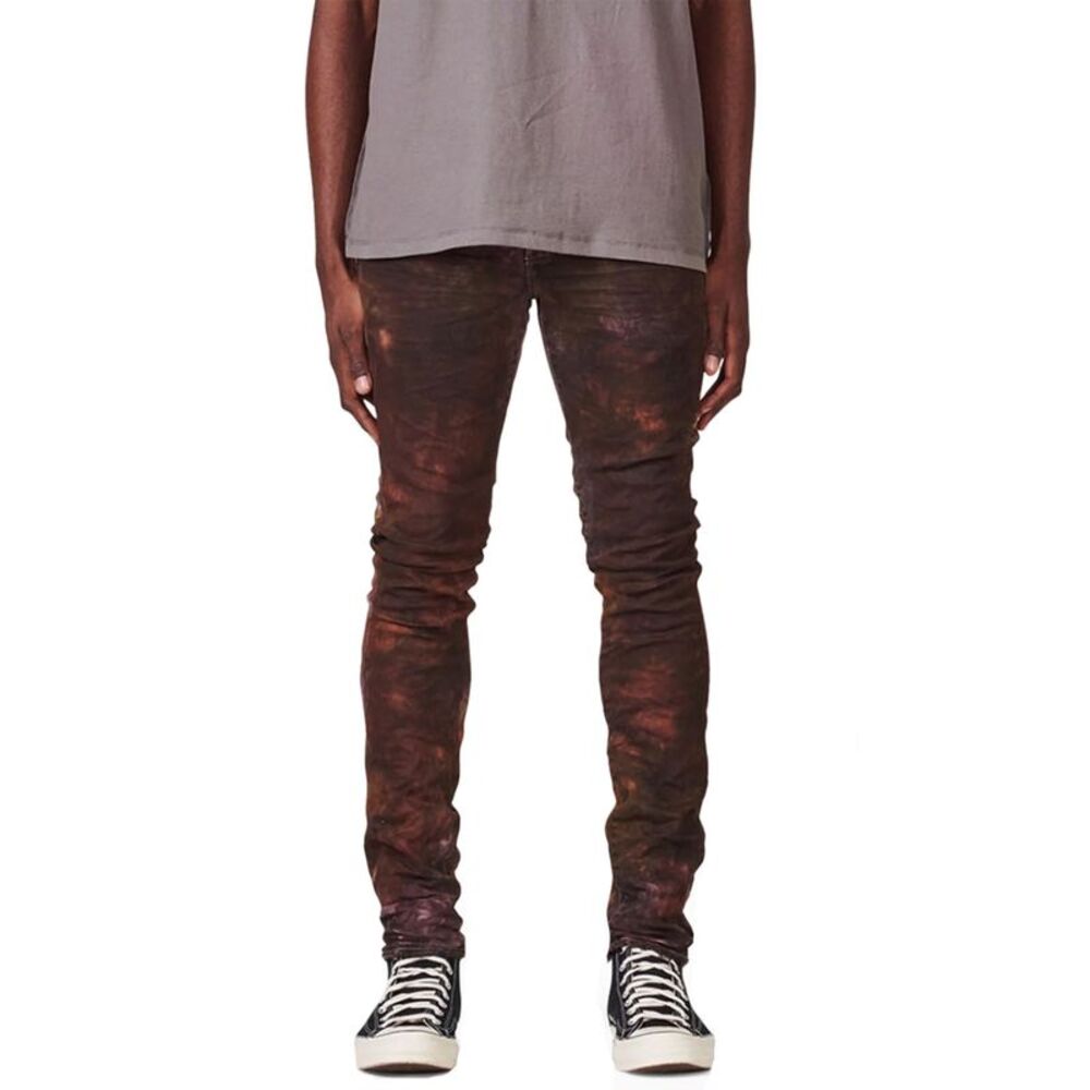 Purple Brand Mens P001 Slim Fit Low Rise Jeans 31 Rusted Multi - NWT $285